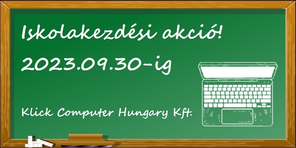 Klick Computer Hungary Kft. 2023 Iskolakezdés