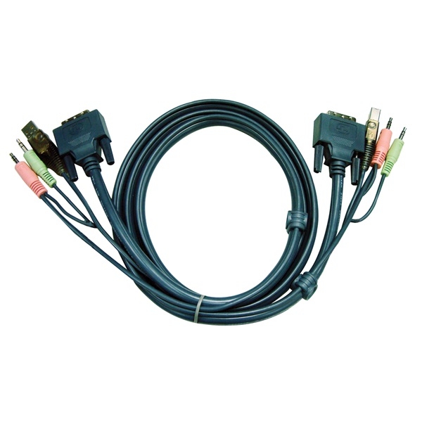 KVM switch Kábel USB DVI 5m ATEN fotó, illusztráció : 2L-7D05U