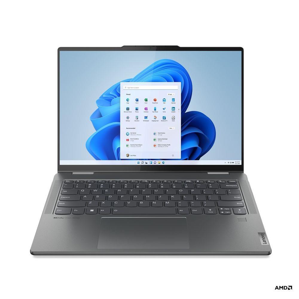 Lenovo Yoga laptop 14  WUXGA R5-7535U 16GB 512GB Radeon W11 szürke Lenovo Yoga fotó, illusztráció : 82YM008THV