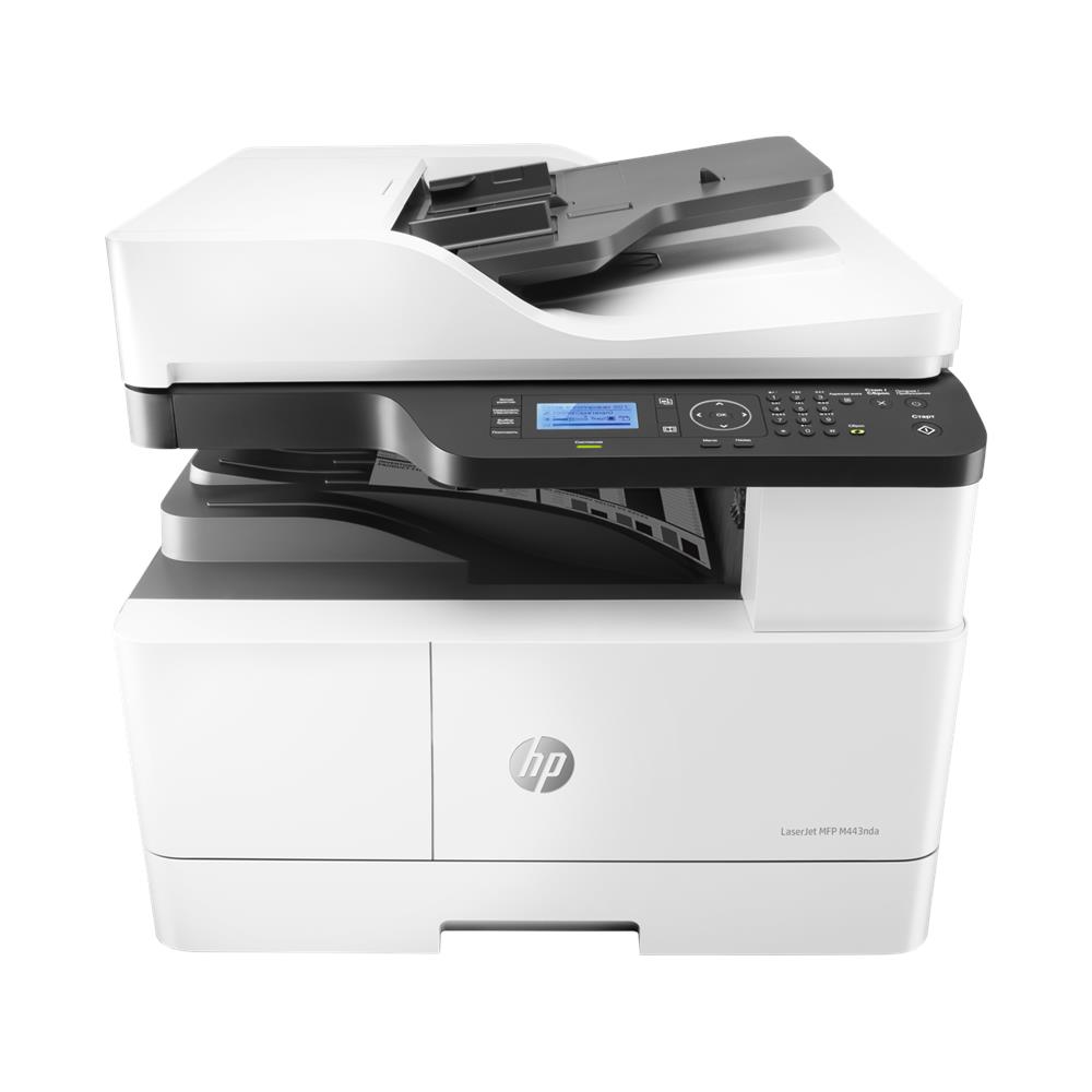 MFP lézernyomtató A3 mono HP LaserJet M443nda nyomtató fotó, illusztráció : 8AF72A