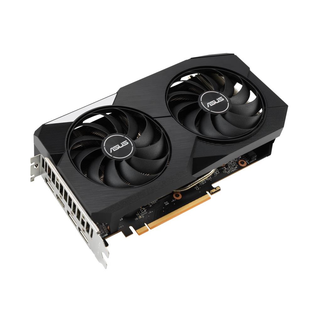 VGA RX6600XT 8GB GDDR6 128bit PCIe Asus AMD Radeon RX6600XT DUAL videokártya fotó, illusztráció : 90YV0GN1-M0NA00