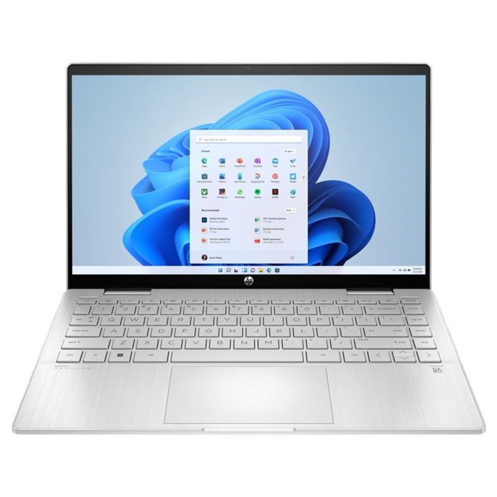 HP Pavilion x360 laptop 14  FHD Touch i3-1315U 8GB 512GB Int.VGA Win11 ezüst fotó, illusztráció : 9R2N3EA