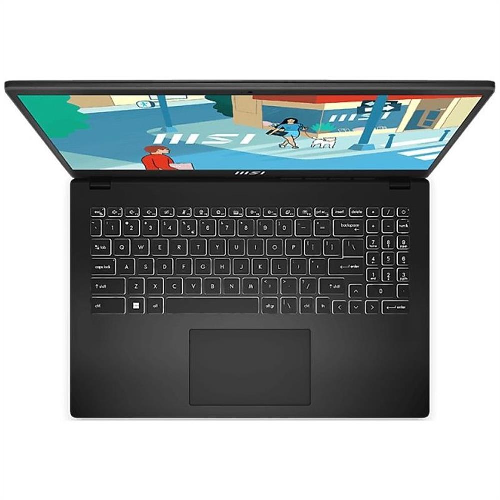 MSI Modern 15 laptop 15,6 FHD  i5-1335U 16GB 512GB Int.VGA fekete fotó, illusztráció : 9S7-15H112-848