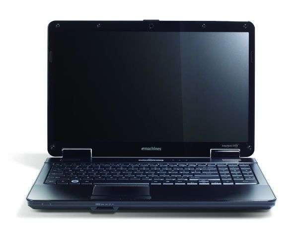 Acer eMachine E725 notebook 15.6  PDC T4300 2GHz GMA 4500M 2GB 250GB Linux PNR fotó, illusztráció : AEME725-432G25MI