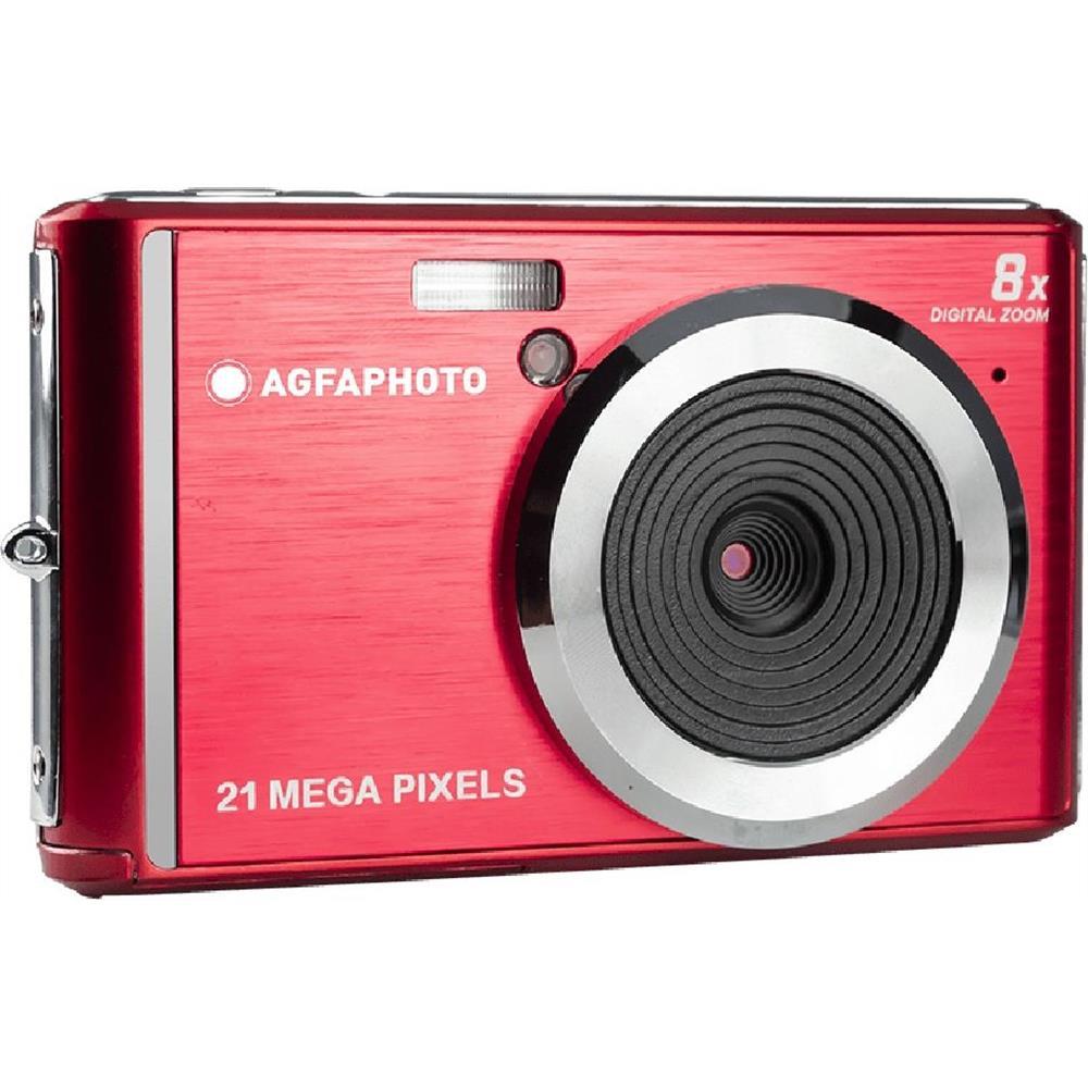 Digitális fényképezőgép Agfa kompakt piros fotó, illusztráció : AG-DC5200-RD