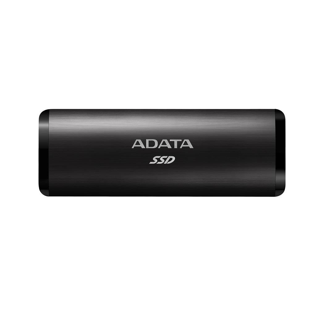 512GB SSD 2,5  Külső, USB3.2, Type C,Fekete, ADATA fotó, illusztráció : ASE760-512GU32G2-CBK
