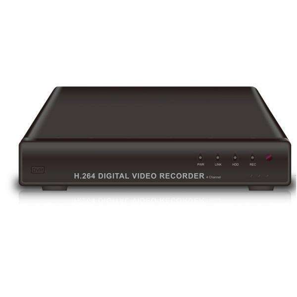 DVR 4 csatornás rögzítő, D1/100fps, H264, 1xSATA HDD fotó, illusztráció : AS-0470