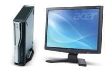 Akció !!! -> Acer Veriton L460 számítógép + Acer X163Wb 16  wide monitor fotó, illusztráció : AVL460PDC2200_AX163W