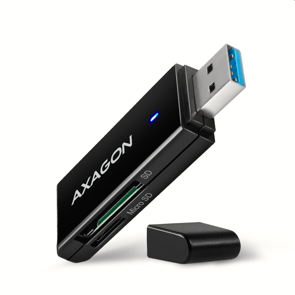 Kártyaolvasó USB 3.2. SD, microSD AXAGON fotó, illusztráció : CRE-S2N