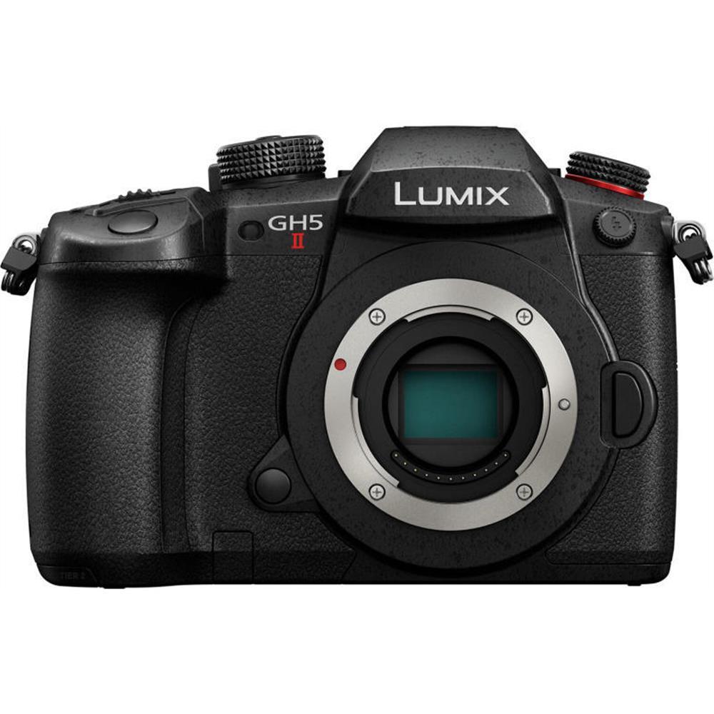 Digitális fényképezőgép Panasonic Lumix G cserélhető objektíves fekete fotó, illusztráció : DC-GH5M2E