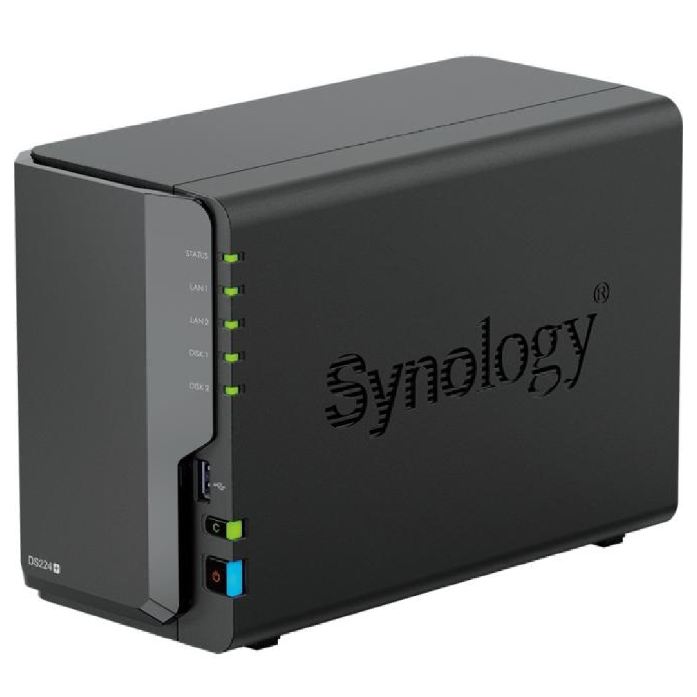 NAS 2 HDD hely Synology DiskStation DS224+ fotó, illusztráció : DS224plus