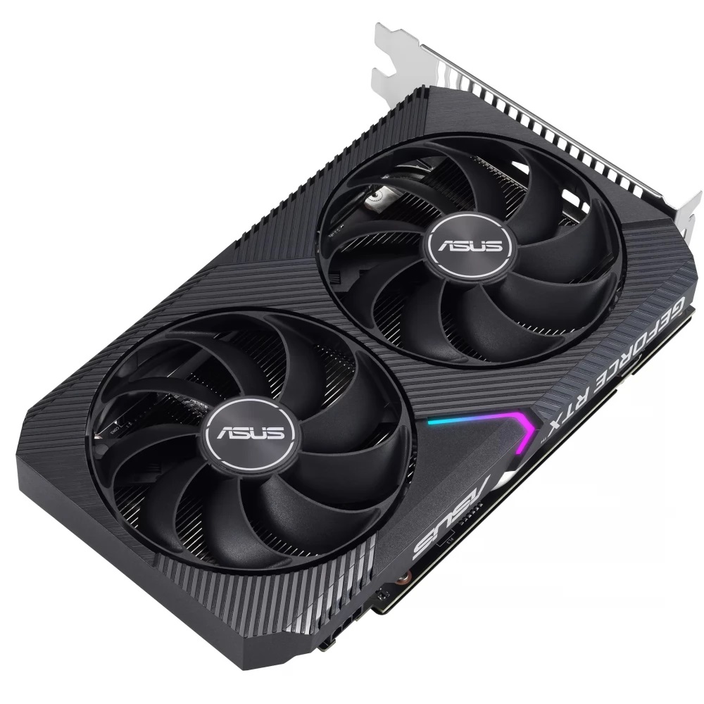 VGA RTX3050 8GB GDDR6 128bit PCIe Asus nVIDIA GeForce RTX3050 DUAL OC V2 videok fotó, illusztráció : DUAL-RTX3050-O8G-V2