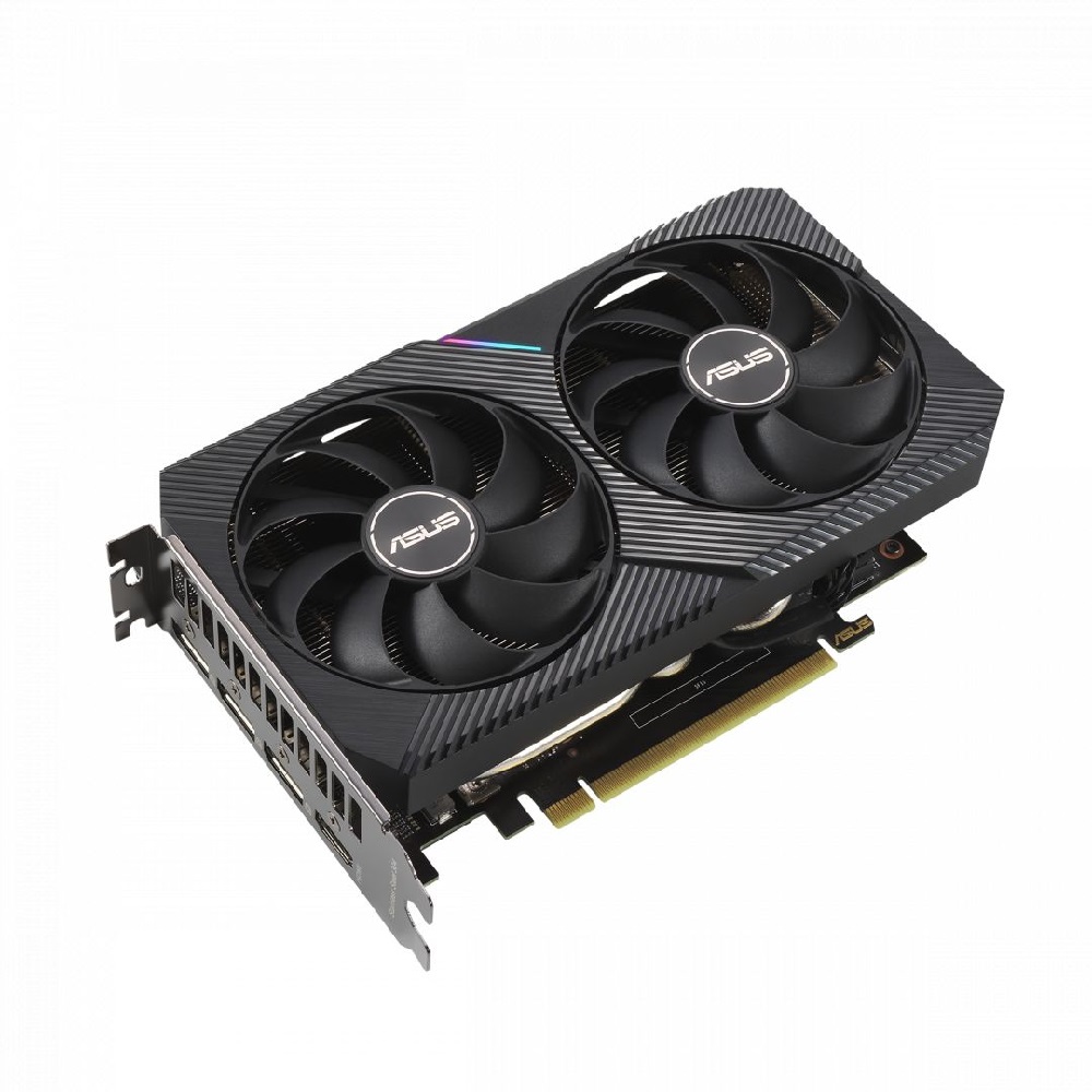 VGA RTX3060 12GB GDDR6 192bit PCIe Asus nVIDIA GeForce RTX3060 V2 videokártya fotó, illusztráció : DUAL-RTX3060-O12G-V2