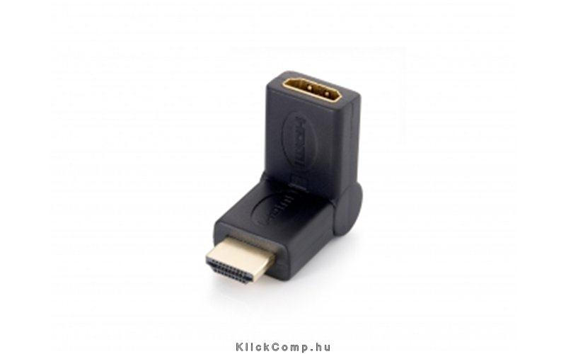 HDMI-HDMI adapter anya/apa, hajlítható Delock fotó, illusztráció : EQUIP-118911