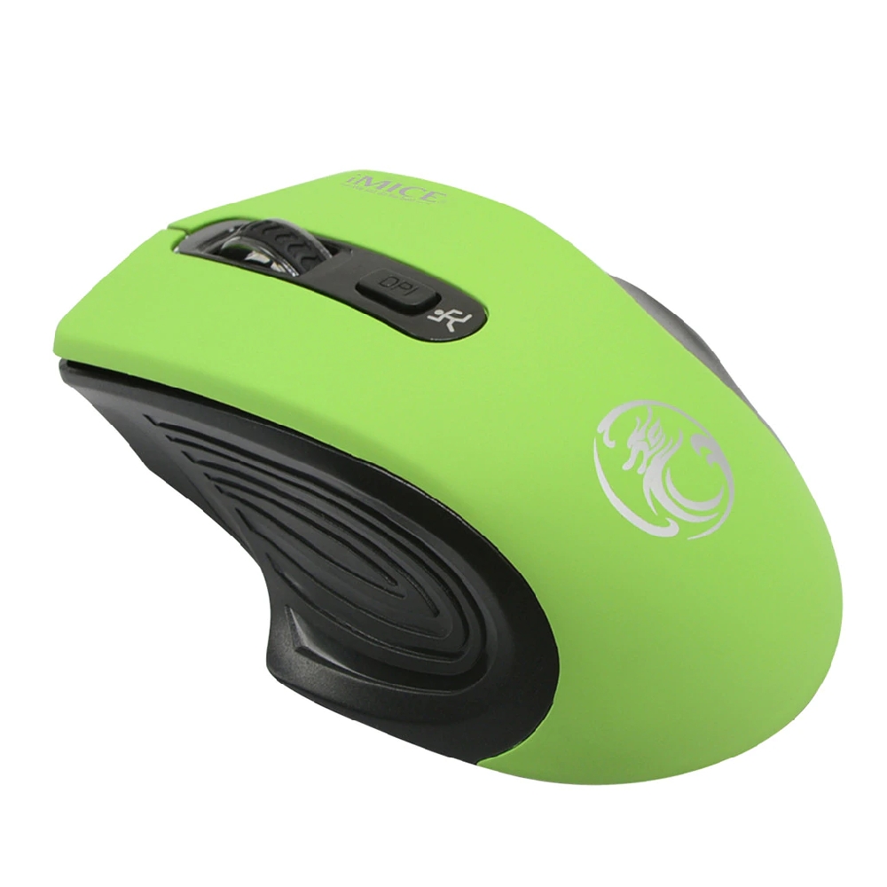 Mouse iMICE E-1800 Wireless Mouse Green fotó, illusztráció : E-1800-Green