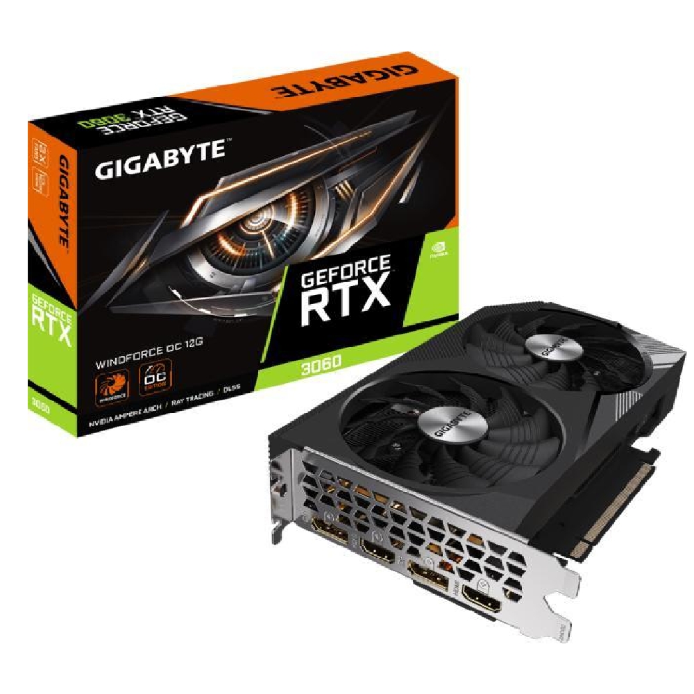 VGA GIGABYTE GeForce RTX 3060 WINDFORCE OC 12GB - Már nem forgalmazott termék fotó, illusztráció : GV-N3060WF2OC-12GD