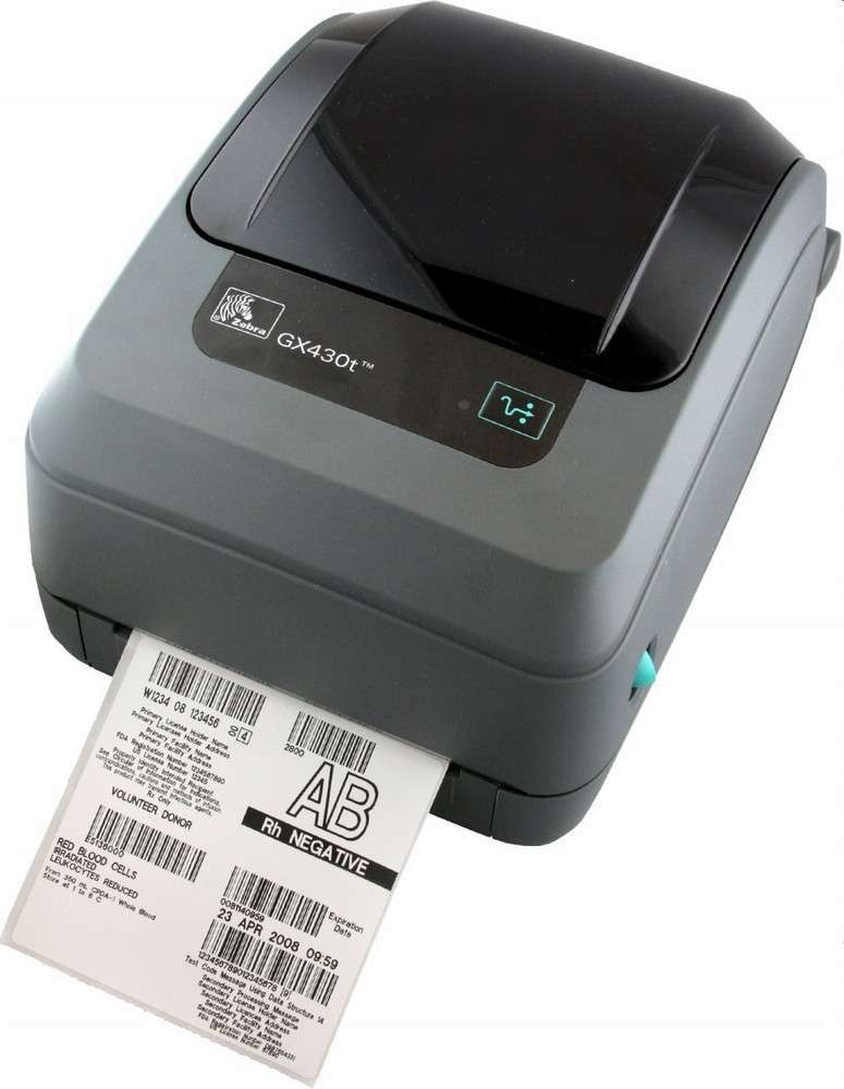 Vonalkód-nyomtató Zebra GX430t Thermal Transfer Desktop Printer, 300dpi fotó, illusztráció : GX43-100320-000