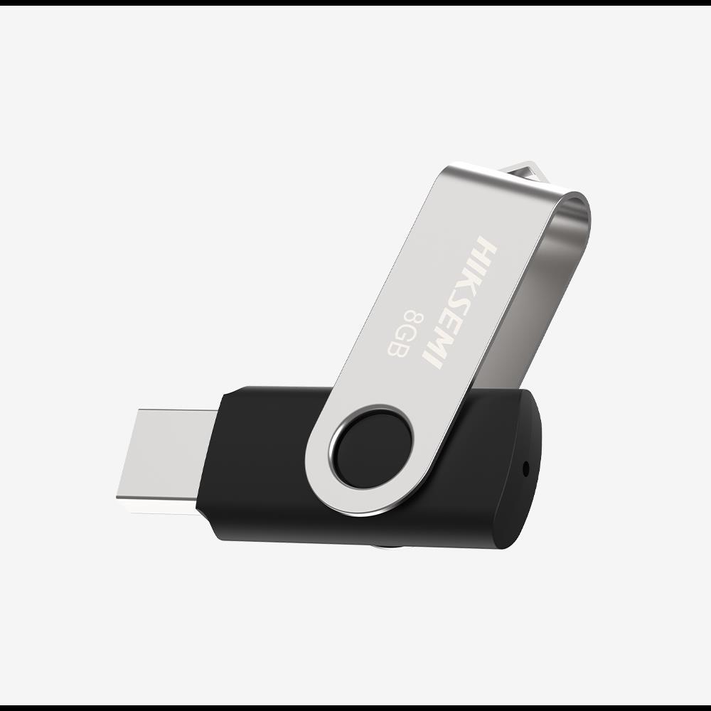 Pendrive 16GB HIKSEMI Szürke-Fekete USB 3.0 M200S  Rotary  U3 fotó, illusztráció : HS-USB-M200S-16G-U3