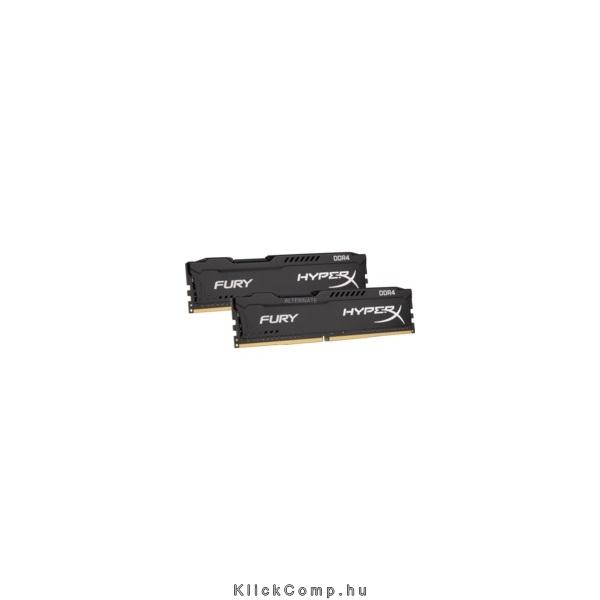 8GB DDR4 memória 2133MHz CL14 DIMM memória Kit of 2 Kingston HyperX FURY Black fotó, illusztráció : HX421C14FBK2_8