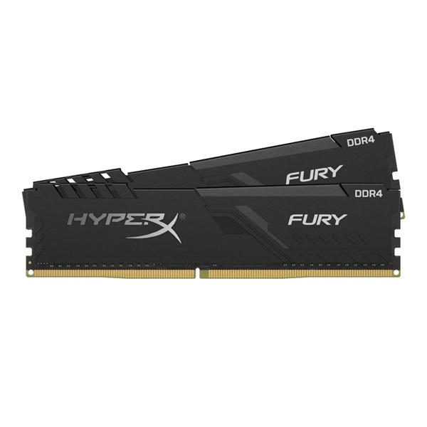 8GB DDR4 memória 3200MHz Kingston HyperX FURY fekete fotó, illusztráció : HX432C16FB3K2_8