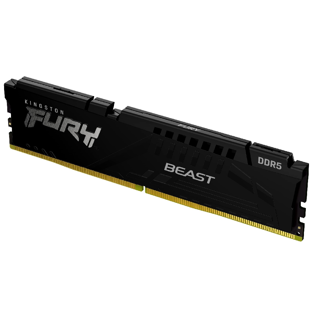 16GB DDR5 memória 5600MHz 1x16GB Kingston FURY Beast Black fotó, illusztráció : KF556C36BBE-16