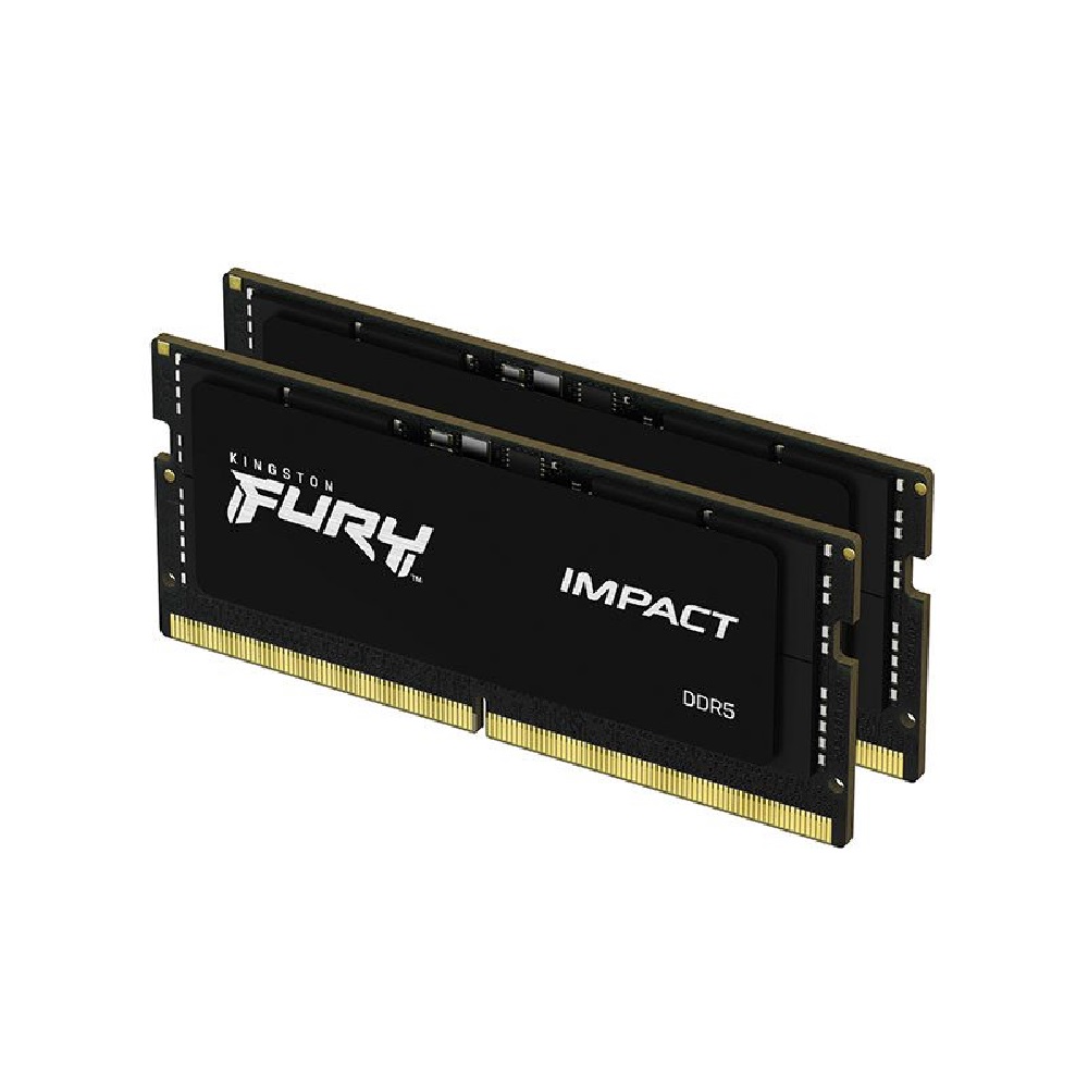 32GB DDR5 notebook memória 5600MHz 2x16GB Kingston FURY Impact fotó, illusztráció : KF556S40IBK2-32