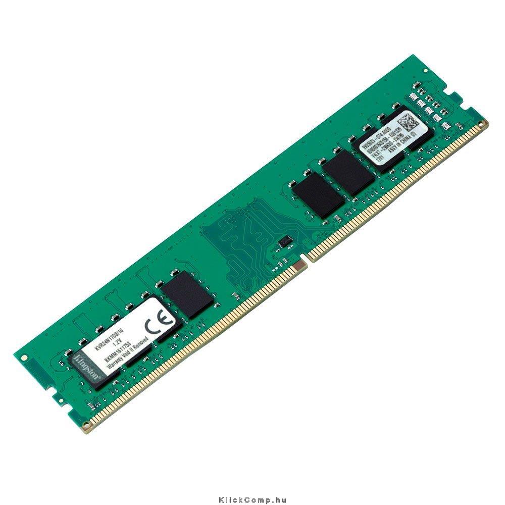 16GB Szerver Memória DDR4 2400MHz ECC CL17 DIMM Kingston fotó, illusztráció : KVR24E17D8_16