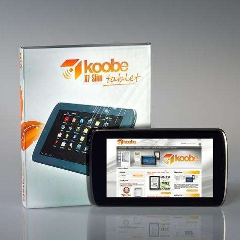 Koobe tablet X7 slim e-book reader fotó, illusztráció : KoobeX7slim