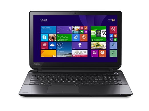 Toshiba Satellite 15.6  laptop /i3-4005U/4GB/750GB/AMD M260 2GB/Win8.1, fekete fotó, illusztráció : L50-B-11P