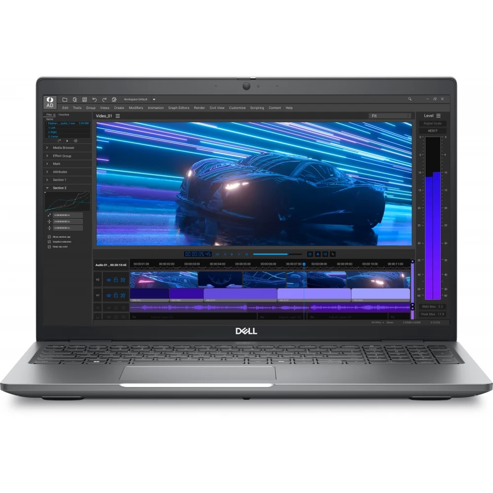 Dell Precision laptop 15,6  FHD Ultra 7-155H 16GB 512GB RTXA500 W11Pro szürke D fotó, illusztráció : M3591-1