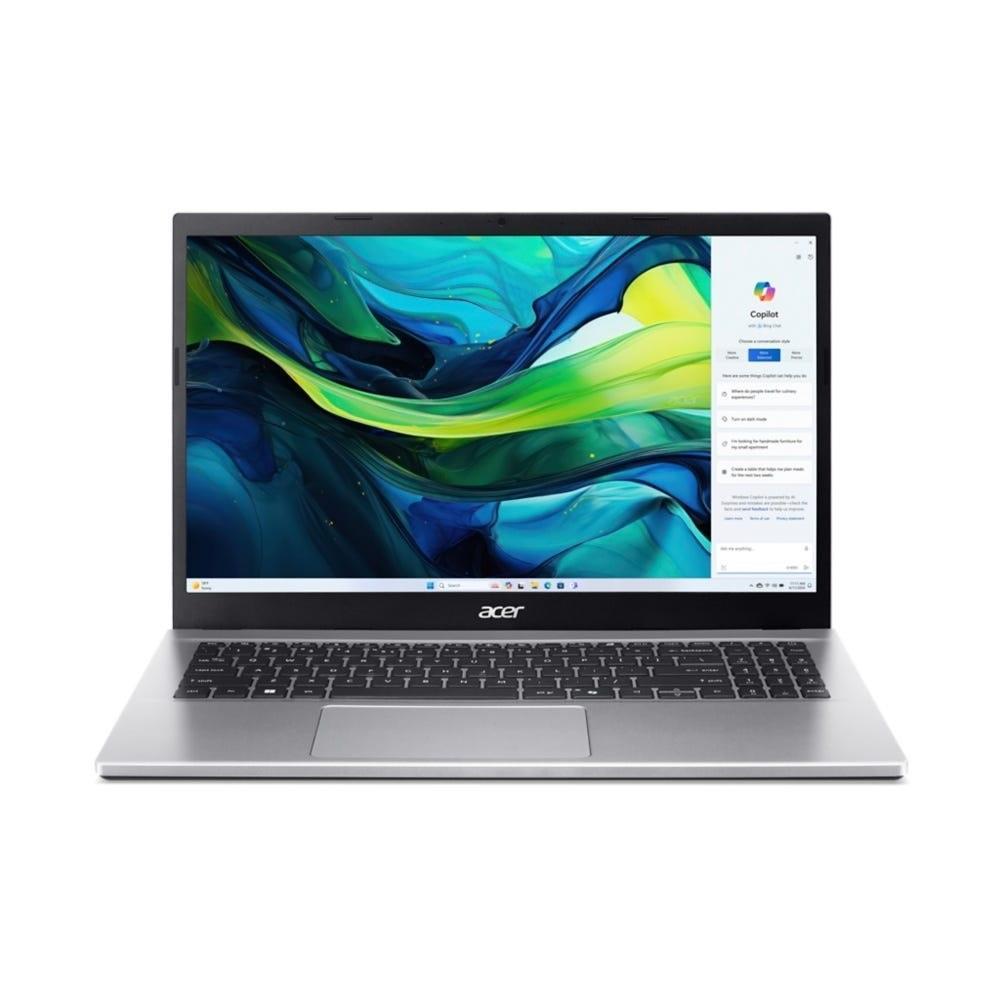 ACER Aspire laptop, 15.6  FHD, AMD Ryzen 5 5625U, 16GB, 512GB SSD, DOS, ezüst fotó, illusztráció : NX.J7XEU.001