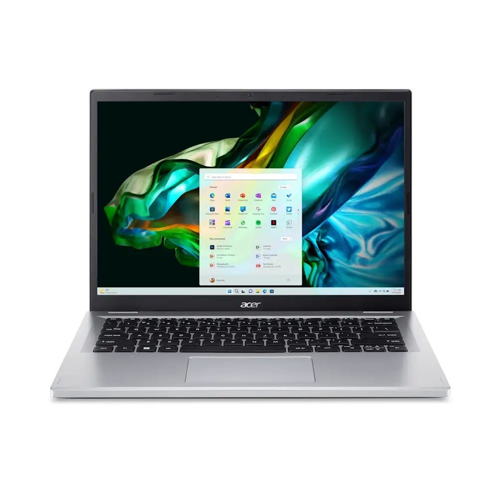 Acer Aspire laptop 14  WUXGA R7-5700U 8GB 512GB Radeon DOS ezüst Acer Aspire 3 fotó, illusztráció : NX.KSFEU.001