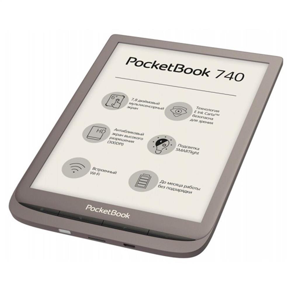 e-book olvasó 7,8  E-Ink 2x1GHz 8GB wifi mSD POCKETBOOK e-Reader PB740 INKPad3 fotó, illusztráció : PB740-X-WW