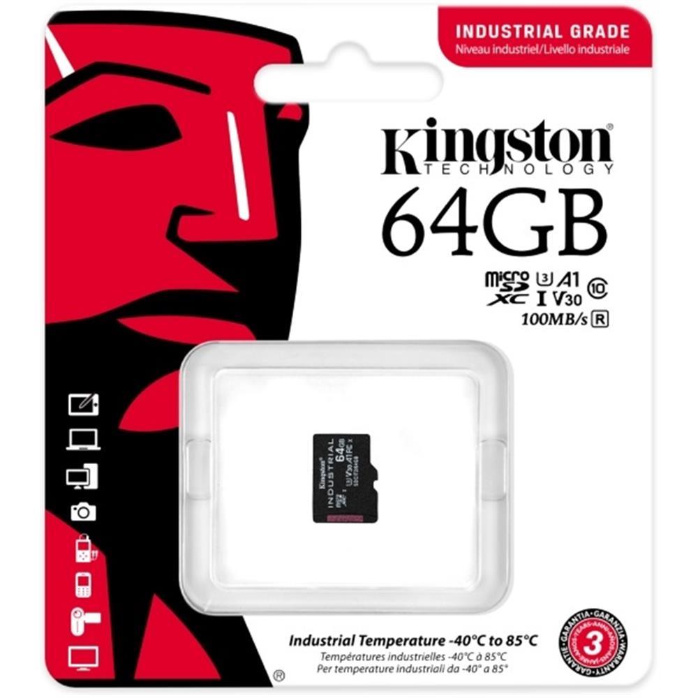 Memória-kártya 64GB microSDXC Class10 Kingston Industrial fotó, illusztráció : SDCIT2_64GBSP