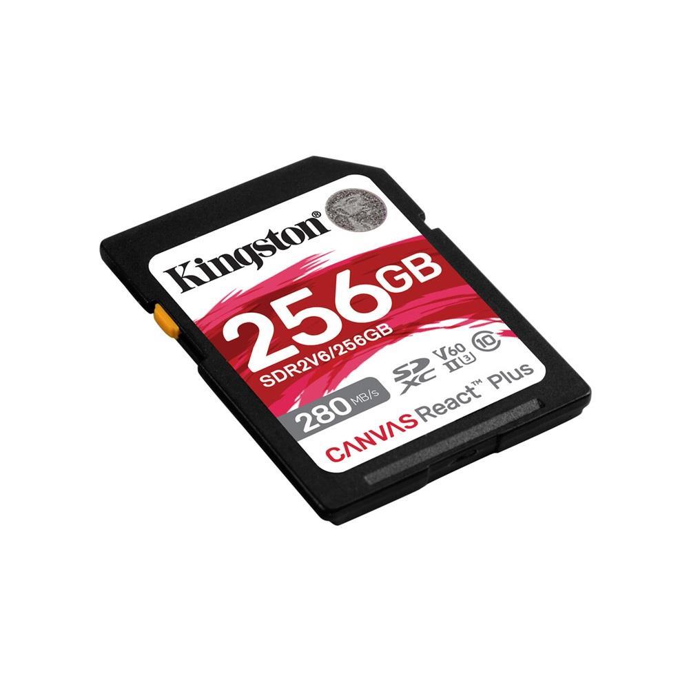 Memória-kártya 256GB microSDXC Class10 Kingston Canvas React Plus fotó, illusztráció : SDR2V6_256GB