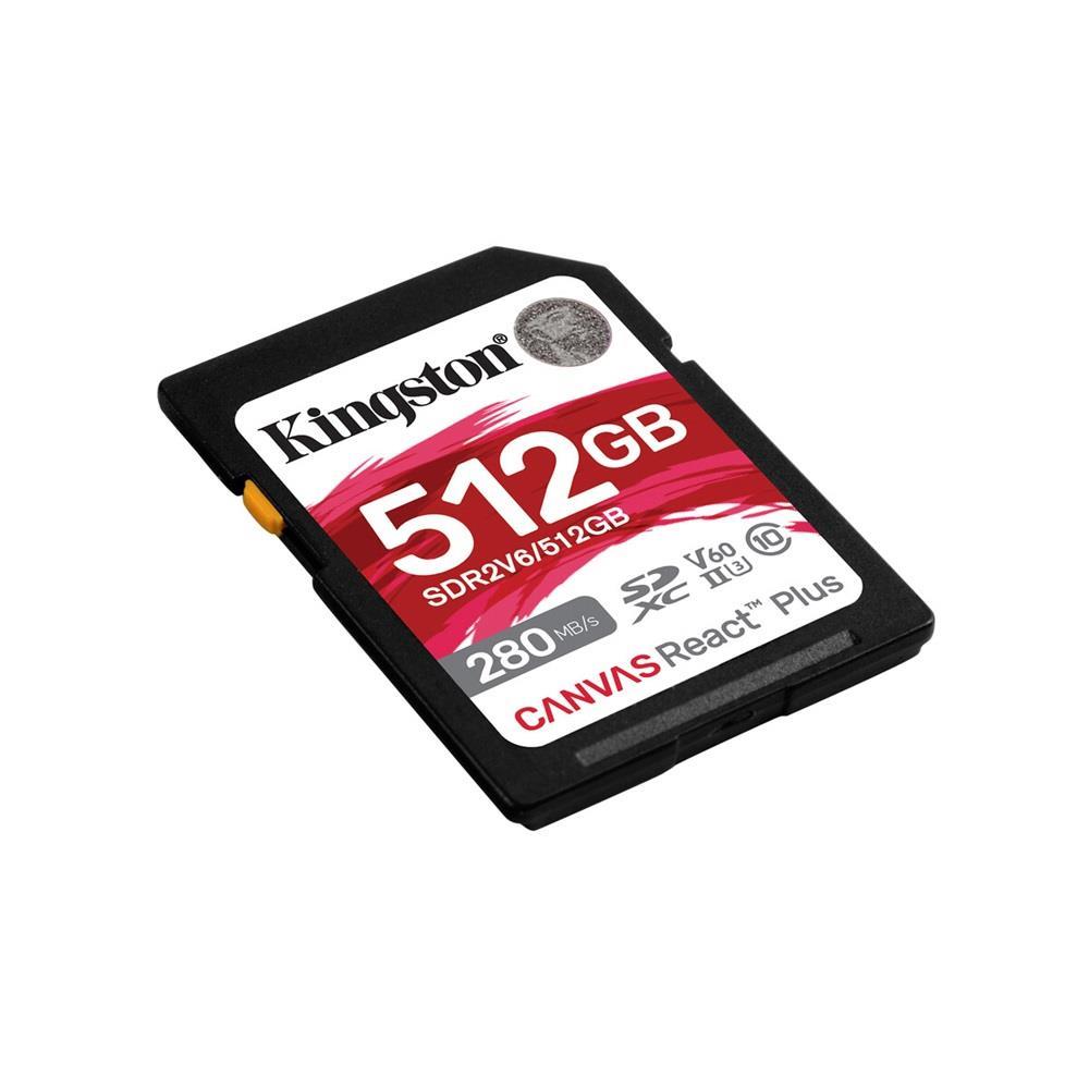 Memória-kártya 512GB microSDXC Class10 Kingston Canvas React Plus fotó, illusztráció : SDR2V6_512GB