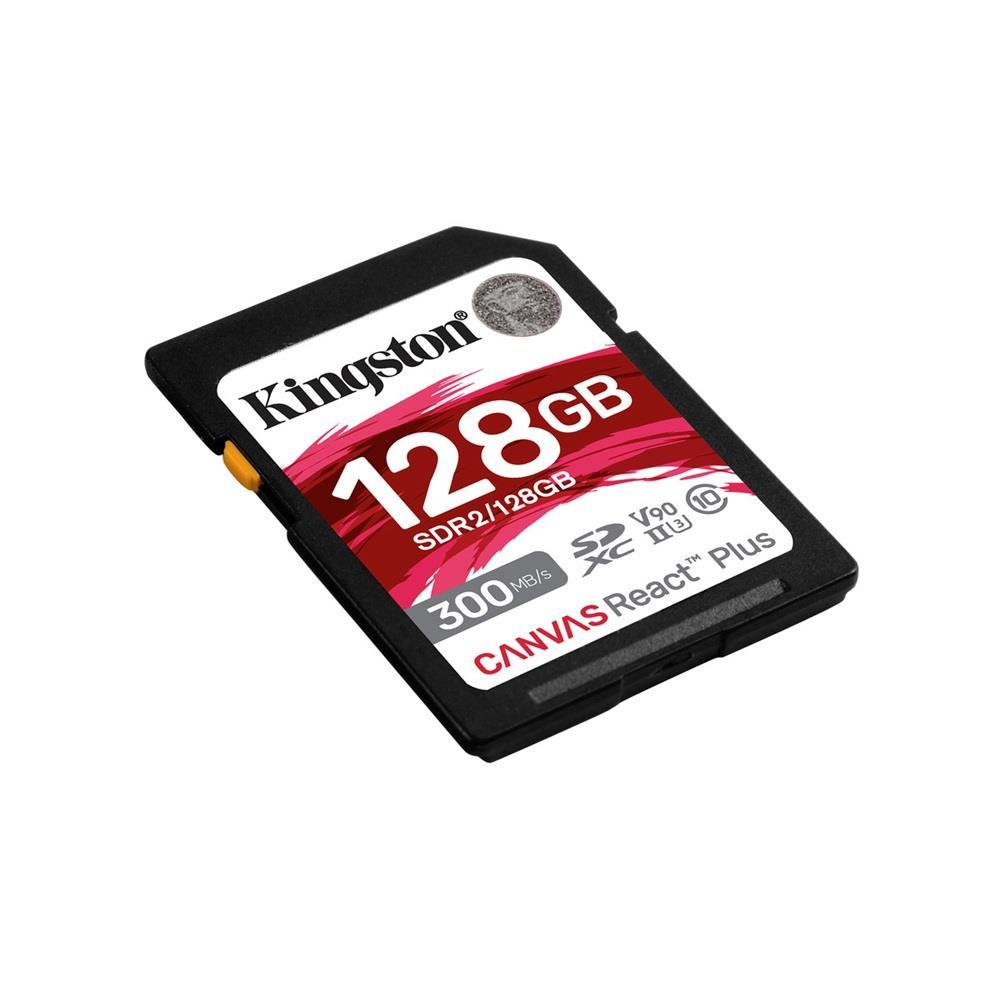 Memória-kártya 128GB microSDXC Class10 Kingston Canvas React Plus fotó, illusztráció : SDR2_128GB