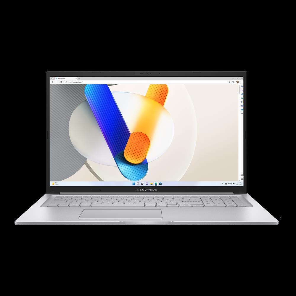 ASUS VivoBook laptop 17,3  FHD Intel Pentium 8505 8GB 512GB FreeDOS ezüst fotó, illusztráció : X1704ZA-AU409