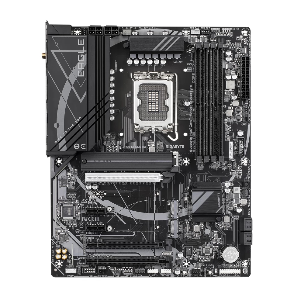 Alaplap Z790 LGA1700 4xDDR5 Gigabyte Z790 EAGLE AX ATX fotó, illusztráció : Z790-EAGLE-AX