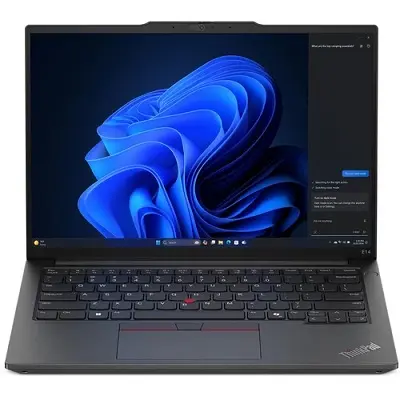 Lenovo ThinkPad laptop 14&#34; WUXGA R7-7735HS 16GB 512GB Radeon W11Pro fekete Lenovo ThinkPad E14 G6 21M3002GHV fotó