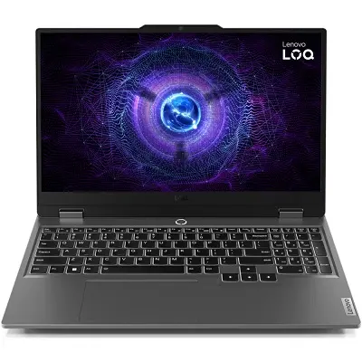 Lenovo LOQ laptop 15,6&#34; FHD R5-8645HS 16GB 512GB RTX3050 DOS szürke Lenovo LOQ 15AHP9 83DX005RHV fotó