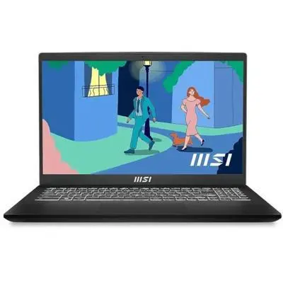 MSI Modern 15 laptop 15,6&#34;FHD i3-1315U 8GB 512GB Int.VGA fekete 9S7-15H112-1030 fotó