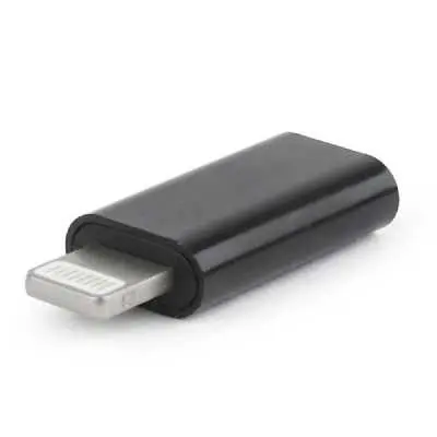 Átalakító Lightning - USB Type-C M/F adapter fekete GEMBIRD A-USB-CF8PM-01 fotó