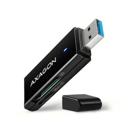 Kártyaolvasó USB 3.2. SD, microSD AXAGON CRE-S2N fotó