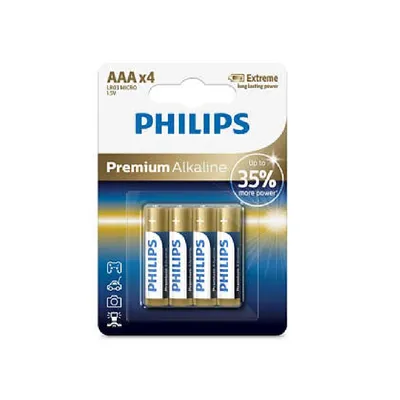 Elem Philips AAA mikro ceruza ultra alkáli LR03 1,5V 4db/BL 1darab PH-UA-AAA-B4 fotó