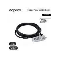 Notebook kábelzár 1.8m PVC borítós 4 számjegyű kód APPROX APPNCLV2 Technikai adatok