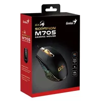 Gamer egér USB Genius Scorpion M705 fekete illusztráció, fotó 3