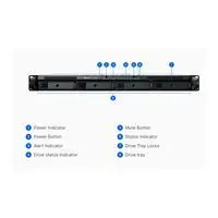 NAS 4 HDD hely Synology RackStation RS422+ illusztráció, fotó 2