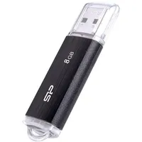 8GB Pendrive USB2.0 fekete Silicon Power Ultima U02 illusztráció, fotó 1