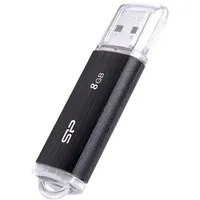 8GB Pendrive USB2.0 fekete Silicon Power Ultima U02 illusztráció, fotó 2